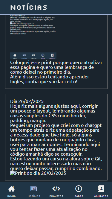 Print do dia 26/02/2025